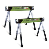 thumbnail of 2x Stahl Sägebock Falt Arbeitsbock höhenverstellbar bis 1300kg klappbar Werkbock