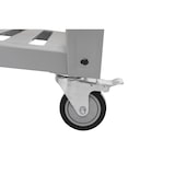 thumbnail of METRO PROFESSIONAL Plancha de gas con 6 quemadores, acero/acero inoxidable, 165x62x101 cm, mesa lateral, con funda protectora y ruedas, plateado