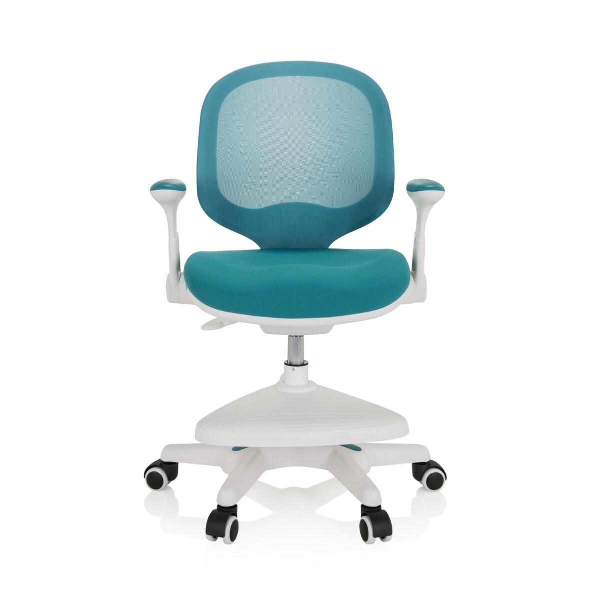 Kinderstuhl / Kinderschreibtischstuhl KID ERGO mitwachsend Stoff/Netzstoff blau hjh OFFICE