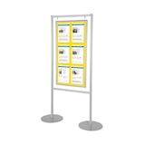 thumbnail of Panneau d'informations LED "Vision" avec caisson lumineux "Broker" 6 x A4 -