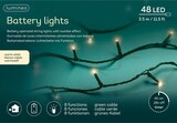 thumbnail of LED Lichterkette 3,5m Basic batteriebetrieben 48 LEDs Twinkle Effekt 8 Funktionen Timer 6h Innen Außen Dekobeleuchtung Warmweiß Grün
