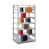 thumbnail of PROREGAL Pendelhefter-Regal doppelseitig Stecksystem T-Profil | HxBxT 300x100x80cm | 9 Ebenen | Fachlast 40kg | Pendelsystem Zippel | Verzinkt