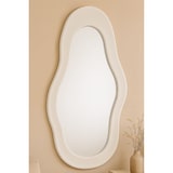 thumbnail of SIT Möbel Espelho | Moldura assimétrica com design ondulado | Gesso branco-limão | L 62 x P 3 x A 120 cm | 14906-10
