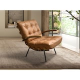 thumbnail of Angel Cerdá Poltrona in pelle marrone e frassino 5153C