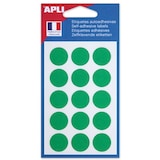 thumbnail of Lot de 5 Etui de 140 pastilles adhésives col. assortis, diam. 15 mm (5 feuilles / cdt)