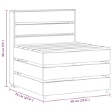 thumbnail of vidaXL Garten-Mittelsofa aus Paletten Kiefernholz Imprägniert