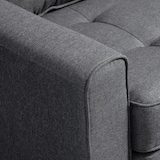 thumbnail of HOMCOM Divano Letto 2 Posti in Tessuto Imbottito 151x75x85cm Grigio