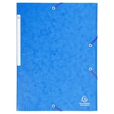 thumbnail of Exacompta  Cod. 17105H - Cartella 3 lembi con elastici Maxi capacity cartoncino lustré  425 g/mq - 24x32cm blu - Confezione da  25 pz.