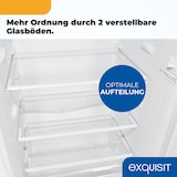 thumbnail of Exquisit Kühl-Gefrierkombination, Kühlschrank mit Gefrierfach, 4-Sterne-Gefrieren, 157 Liter, KGC5231-60-E-050C weiss