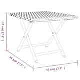 thumbnail of vidaXL Klapptisch Grau 45x35x32 cm Poly Rattan