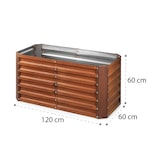 thumbnail of Rust Grow Hochbeet Gartenbeet verzinktes Stahlblech Rost-Finish Rost