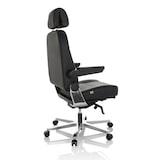 thumbnail of Silla de oficina / sillón ejecutivo 24 HOURS F cuero negro hjh OFFICE