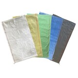 thumbnail of 100x Schwerlastsack Gewebesack Hochwassersack Getreidesack Lagersack PP mit rotem Streifen 500 x 800 mm 30 kg gelb