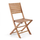 thumbnail of Lot de 2 chaises pliantes en bois d'eucalyptus - Oviala