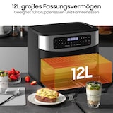 thumbnail of Heißluftfritteuse 12L Dual Zone, Airfryer mit Sichtfenster, LED-Touch, 10 Programmen, gesund & fettarm