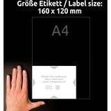 thumbnail of Träger-Etiketten 160x120 mm weiß VE=10 Stück / 5 Bögen