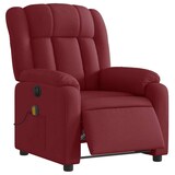thumbnail of vidaXL Massagesessel Elektrisch Weinrot Stoff