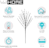 thumbnail of WellHome - 110 cm künstlicher Baum mit 80 warmweißen LED-Lichtern und Dual-Timer