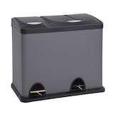 thumbnail of SVITA TC2Combo26 Küchen-Eimer 26Liter 8L+18L kombiniert doppelt Abfalleimer 2er-Mülleimer Mülltrennung Treteimer Grau