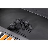 thumbnail of Tarrington House Grelhador a carvão Bratislava, aço/cmadeira de pinho, 143 x 68 x 90 cm, 2 rodas, prateleira lateral, grelhas reguláveis, preto