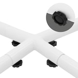 thumbnail of ECD Germany Hängesesselgestell Weiß, 208 cm hoch, belastbar bis 120 kg, stabiler Stahlrahmen, freistehendes Gestell für Hängesessel & Hängestuhl