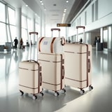 thumbnail of tectake Set di valigie da viaggio Madison, 13 pezzi, lucchetto TSA 49 x 30 x 76 cm Crema