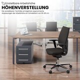 thumbnail of Bisley Cito höhenverstellbarer Schreibtisch 200x80 cm, Tischplatte in grau, Gestell in Weiß - PC Tisch für's Büro manuell höhenverstellbar,