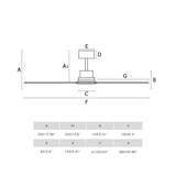 thumbnail of Faro Barcelona - Ventilador de teto Lantau L em aço/madeira - Motor CC silencioso, sem luz, controle remoto, 6 velocidades