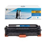 thumbnail of G&G CE411A toner compatibel met HP 305A Tonercartridge Cyaan 1 stuck (s) Huismerk