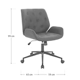 thumbnail of SVITA GABRIEL bureaustoel bureaustoel vintage design kunstleer zwart