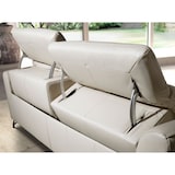 thumbnail of Angel Cerdá Sofá de relaxamento de 3 lugares em pele de areia 6264C 213 x 111 x 104