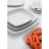 thumbnail of Saturnia, set 6 piatti piani quadrati Tokio in porcellana cm 26 diag. 31,5, H 3 cm 3353300-20001001 bianco