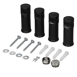 thumbnail of LuxeBath Halterung für Badheizkörper, Schwarz matt, gerade & gebogene Modelle, inkl. Montageset, Zubehör für Handtuchwärmer