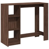 thumbnail of Table de bar avec étagère chêne marron bois d'ingénierie Modèle Boréal Prestige Pro