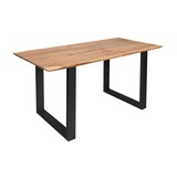 thumbnail of Esstisch 280 x 100 cm Akazie massiv naturfarben Schweizer Kante U-Gestell ATLANTA