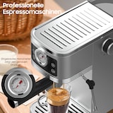 thumbnail of Barista Siebträgermaschine 20 Bar – Kaffeemaschine mit Manometer, Edelstahl-Design, schnellem Aufheizsystem & Profi Milchaufschäumer für Zuhause