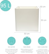 thumbnail of WellHome - Pflanztopf 50x50 cm Top Garden DANI in Weiß