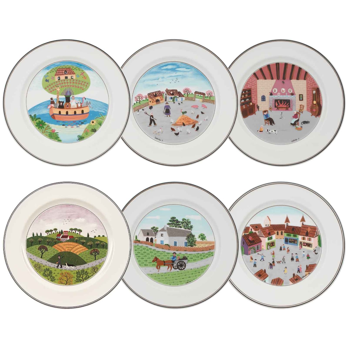 Villeroy & Boch Design Naif Speiseteller ø 27 cm Kollektion 6er Set