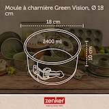thumbnail of Set van 2 Zenker Green Vision 18cm springvorm panettone bakvormen