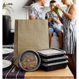 thumbnail of MONOUSO - Bolsa Papel Kraft con Asas 115g/m² 24+11x32cm (25 Uds)