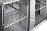 thumbnail of GastroHero Pizzatisch ECO 1365 mit Granit-Arbeitsplatte Kühltisch 3 Türen Pizza Vorbereitungstisch für 8x GN 1/6 Behälter 402L Edelstahl +2 bis +8 °C