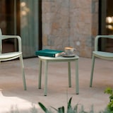 thumbnail of Gartenmöbel Set 2 Sessel mit Armlehnen und Tisch aus Polypropylen stapelbar für Terrasse Balkon Pool Outdoor Bar modernes Relax Dora