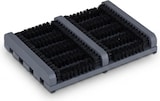 thumbnail of Relaxdays Schuhabstreifer mit Bürsten, rutschfester Boden, Holz, Schuhabtreter außen, Schuhschmutzbürste, grau/schwarz