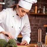 thumbnail of Relaxdays Elektrische Pfeffermühle groß, Edelstahl, Keramikmahlwerk, batteriebetrieben, bronze