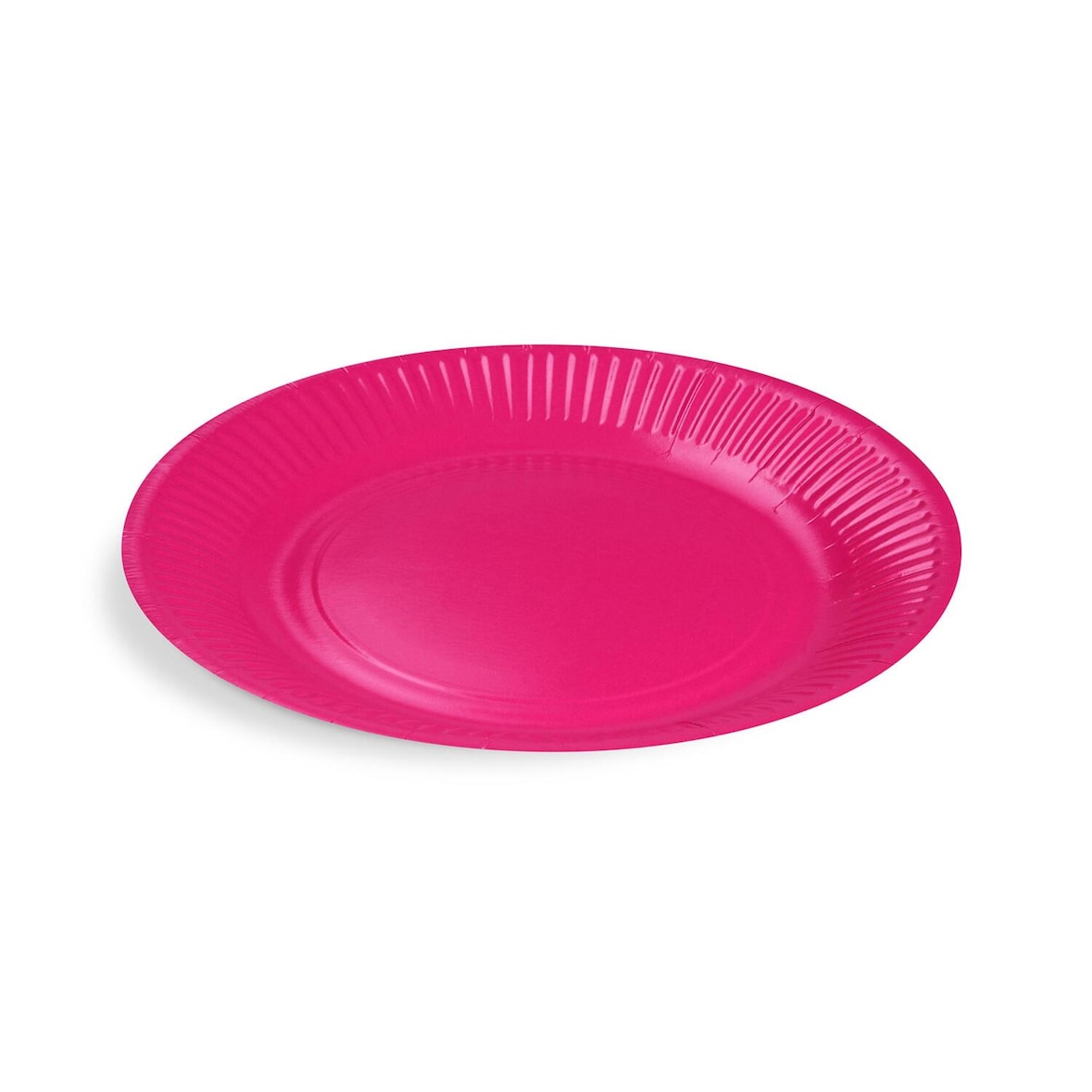 500x BIONATURE Pappteller Partyteller FSC Mix rund Ø23cm fettdicht fuchsia