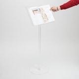 thumbnail of Danieli Store | Expositor publicitario de pie con atril apoyalibros tamaño A3 horizontal | Soporte de acrilico transparente para Libros y Menú