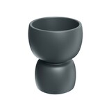 thumbnail of WellHome - Blumentopf aus Rotationsgeformtes Polyethylen 17/12L Ø40x48cm in farbe Graphit - Duala Round