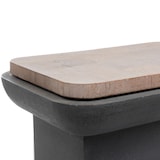 thumbnail of Sofaende aus Zement Bruno - Grau Rechteck Stein Amadeus 65x45 cm