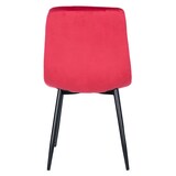 thumbnail of DELUKE® Esszimmerstühle 4er Set VOUL - Rot, Samt Gesteppter Polsterstuhl Küchenstuhl mit Bodenschonern Esszimmerstuhl Stuhl Esszimmer Küchenstühle