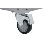 thumbnail of METRO PROFESSIONAL Barbecue Plancha à 8 brûleurs à gaz sur chariot, acier revêtu en poudre, 157 x 64 x 122 cm, puissance 30,4 kW, 4 roulettes, argent